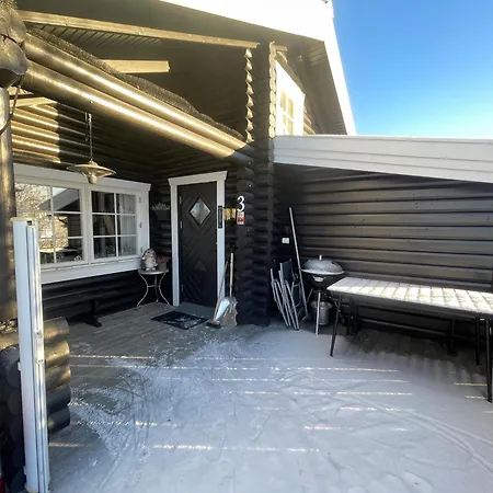 Log With Mountain View *